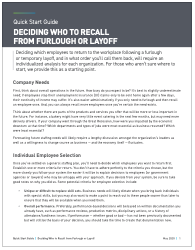 Quick start guide to furloughs and layoffs thumbnail